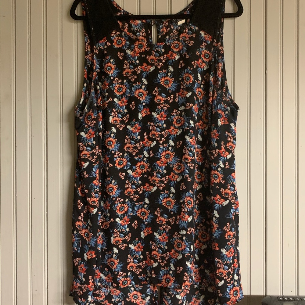 Floral torrid tank